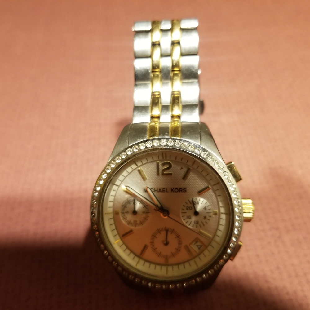Michael Kors Silver and Gold Women's Watch